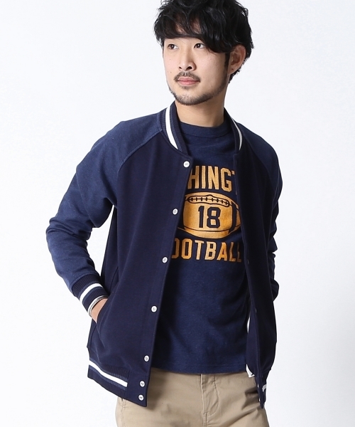 BEAMS（ビームス）の「BEAMS / ボンディング スタジャン（ブルゾン・メンズ・ブラック系その他/ブラック/ネイビー・SMALL/X-LARGE/LARGE/MEDIUM）」の6枚目の写真