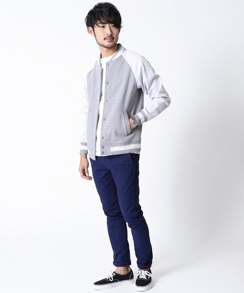 BEAMS（ビームス）の「BEAMS / ボンディング スタジャン（ブルゾン・メンズ・ブラック系その他/ブラック/ネイビー・SMALL/X-LARGE/LARGE/MEDIUM）」の7枚目の写真