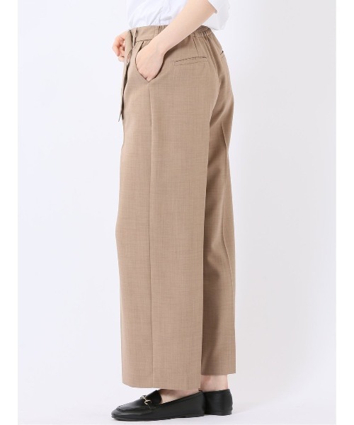 m.f.editorial(エムエフエディトリアル)の「【ストレッチ ウォッシャブル UVカット イージーケア】m.f.エディトリアル レディース D管付き ラップ パンツ ベージュ(スラックス・レディース・ベージュ・MEDIUM/LARGE/X-LARGE/S)」の8枚目の写真