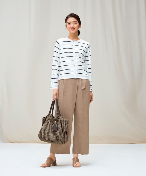 m.f.editorial(エムエフエディトリアル)の「【ストレッチ ウォッシャブル UVカット イージーケア】m.f.エディトリアル レディース D管付き ラップ パンツ ベージュ(スラックス・レディース・ベージュ・MEDIUM/LARGE/X-LARGE/S)」の18枚目の写真