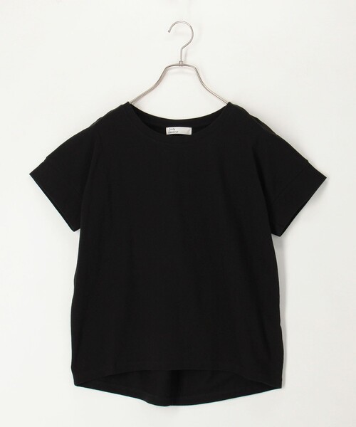 fredy couleur(フレディクルール)の「ドライタッチ天竺袖口ダブルTee(Tシャツ/カットソー・レディース・ブラウン/チャコールグレー/オフホワイト/ブラック/ロイヤルブルー・38)」の3枚目の写真