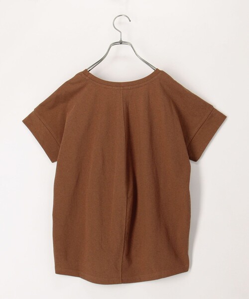 fredy couleur(フレディクルール)の「ドライタッチ天竺袖口ダブルTee(Tシャツ/カットソー・レディース・ブラウン/チャコールグレー/オフホワイト/ブラック/ロイヤルブルー・38)」の22枚目の写真
