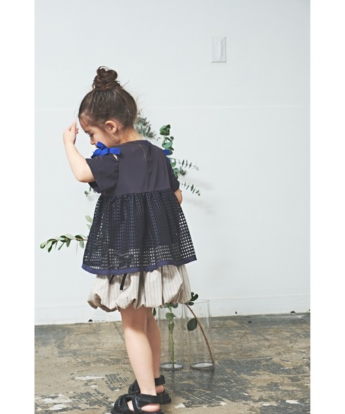 maarook(マルーク)の「コットンリネンストライプバルーンスカート(スカート・キッズ・オートミール・160cm/150cm/140cm)」の10枚目の写真