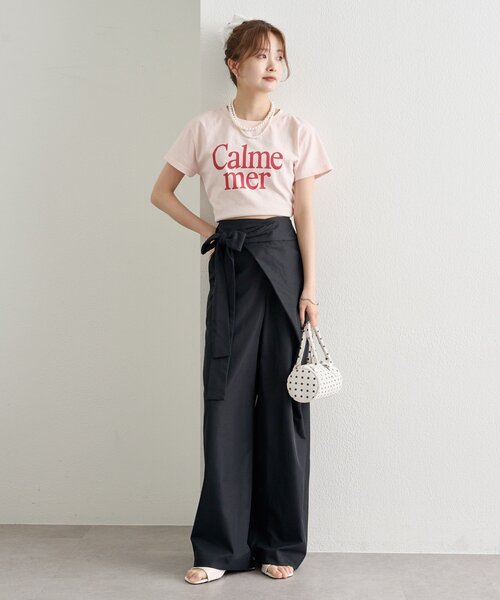 mystic（ミスティック）の「ラップリボンパンツ（その他パンツ・レディース・ブラック/オフホワイト/ベージュ・2/1）」の17枚目の写真