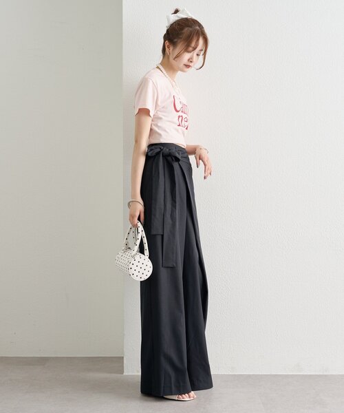 mystic（ミスティック）の「ラップリボンパンツ（その他パンツ・レディース・ブラック/オフホワイト/ベージュ・2/1）」の18枚目の写真