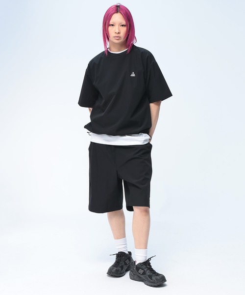 GERRY(ジェリー)の「【セットアップ】GERRY (ジェリー) Tシャツ 短パン セットアップ メンズ 夏 レディース 上下セット ストレッチ ナイロン ショートパンツ(セットアップ・メンズ・ブラック/ブラウン/サンドグレー・LL/L/M)」の14枚目の写真