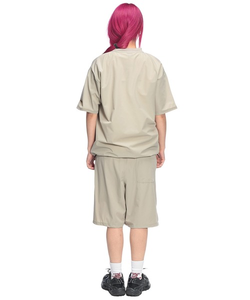 GERRY(ジェリー)の「【セットアップ】GERRY (ジェリー) Tシャツ 短パン セットアップ メンズ 夏 レディース 上下セット ストレッチ ナイロン ショートパンツ(セットアップ・メンズ・ブラック/ブラウン/サンドグレー・LL/L/M)」の19枚目の写真