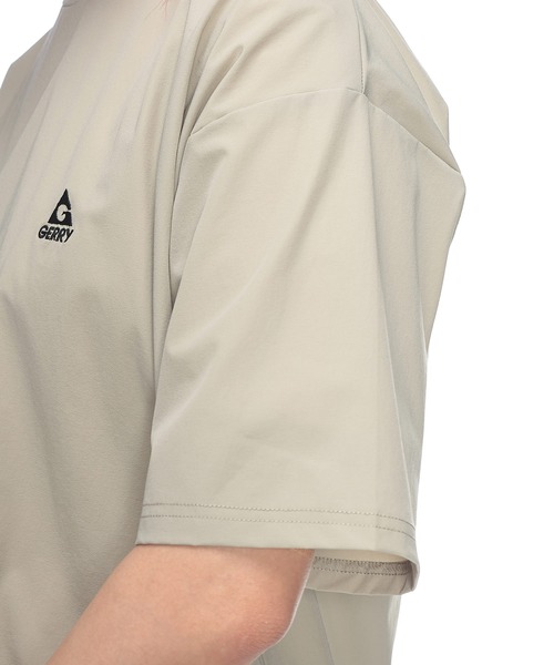 GERRY(ジェリー)の「【セットアップ】GERRY (ジェリー) Tシャツ 短パン セットアップ メンズ 夏 レディース 上下セット ストレッチ ナイロン ショートパンツ(セットアップ・メンズ・ブラック/ブラウン/サンドグレー・LL/L/M)」の4枚目の写真