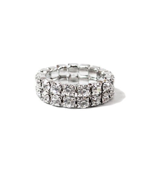 GALLIS ADDICTION(ガリスアディクション)の「GA Double Tennis Chain Stretch Ring(リング・メンズ・シルバー/ゴールド・FREE)」の7枚目の写真