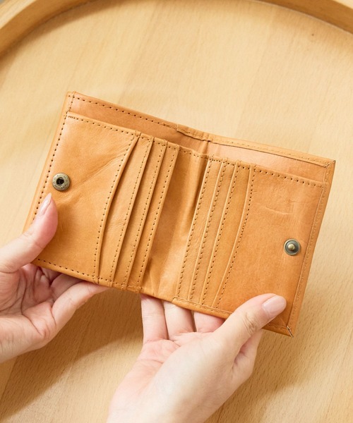 zucchero ズッケロ 折財布 二つ折り ミニ財布 レディース 本革