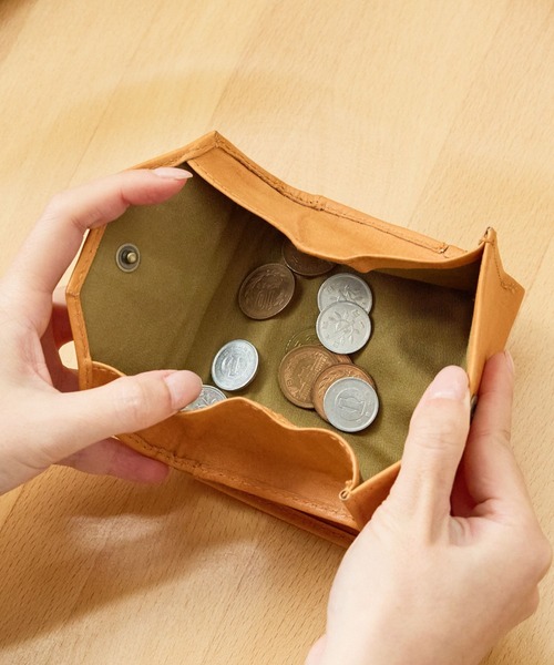 zucchero ズッケロ 折財布 二つ折り ミニ財布 レディース 本革