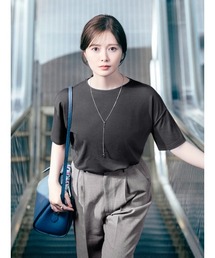 CHANTOWA/ポンチオーバーサイズTシャツ/ウォッシャブル/接触冷感/無地