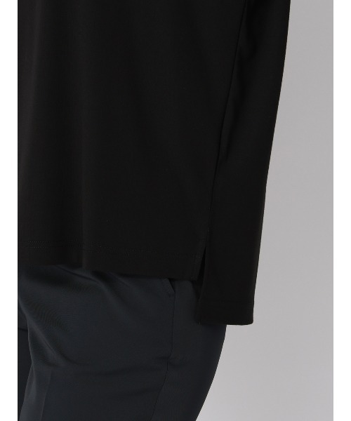 SUIT SQUARE（スーツスクエア）の「CHANTOWA／ポンチオーバーサイズTシャツ／ウォッシャブル／接触冷感／無地（Tシャツ/カットソー・レディース・グレー/ホワイト/ブラック・FREE）」の22枚目の写真