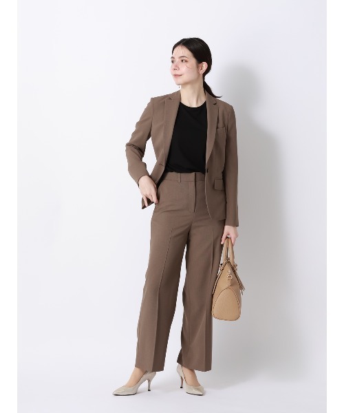 SUIT SQUARE（スーツスクエア）の「CHANTOWA／ポンチオーバーサイズTシャツ／ウォッシャブル／接触冷感／無地（Tシャツ/カットソー・レディース・グレー/ホワイト/ブラック・FREE）」の19枚目の写真