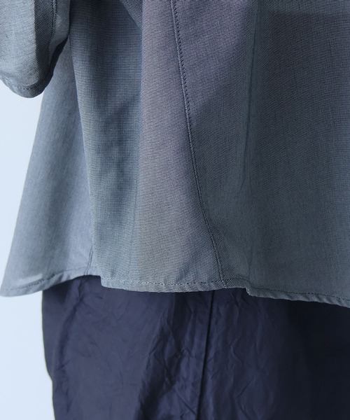 yuni（ユニ　）の「強撚強撚Cotton Polyester sheer shirt（シャツ/ブラウス・レディース・カーキ/キナリ/チャコールグレー・FREE）」の17枚目の写真