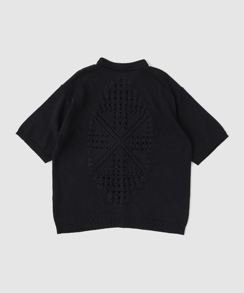 EDIFICE（エディフィス）の「《EDIFICE by PIPPIOLINO》 クロシェ ニット シャツ（ニット/セーター・メンズ・ブラック・FREE）」の2枚目の写真
