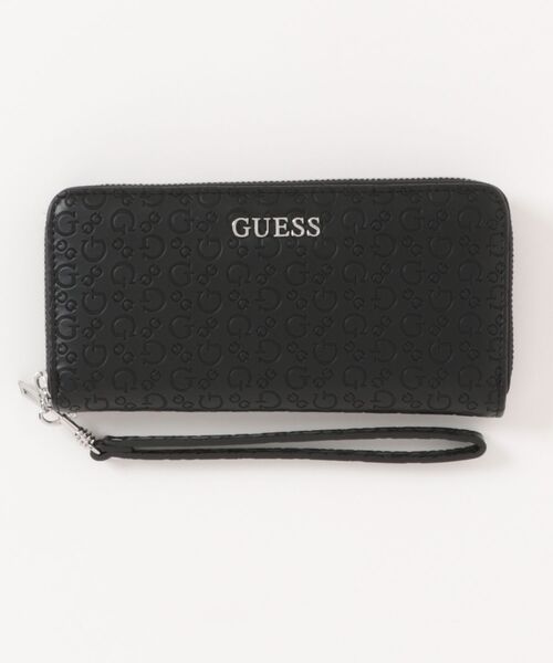 Guess（ゲス）の「【GUESS】ゲス REMY SLG LARGE ZIP AROUND 長財布（財布・レディース・ブラウン/ブラック/ベージュ/ピンク/ふじ色系/ブルー/セージグリーン/クリーム・FREE）」の2枚目の写真