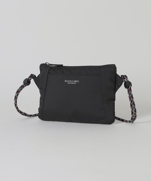 BLACK LABEL CRESTBRIDGE(ブラックレーベル・クレストブリッジ)の「【WEB限定】クレストブリッジチェックドローコードコンビミニショルダー(ショルダーバッグ・メンズ・ブラック・FREE)」の1枚目の写真
