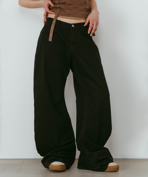 Knuth Marf】wide bell-bottom denim pants（デニムパンツ）｜Knuth