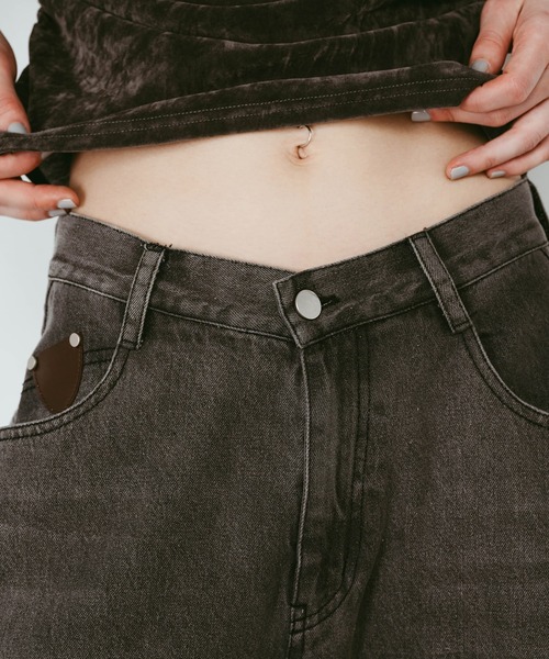Knuth Marf(クヌースマーフ)の「【Knuth Marf】クヌースマーフ wide bell-bottom denim pants(デニムパンツ・レディース・ブラック/グレー/ブラウン・XS/S/M)」の11枚目の写真