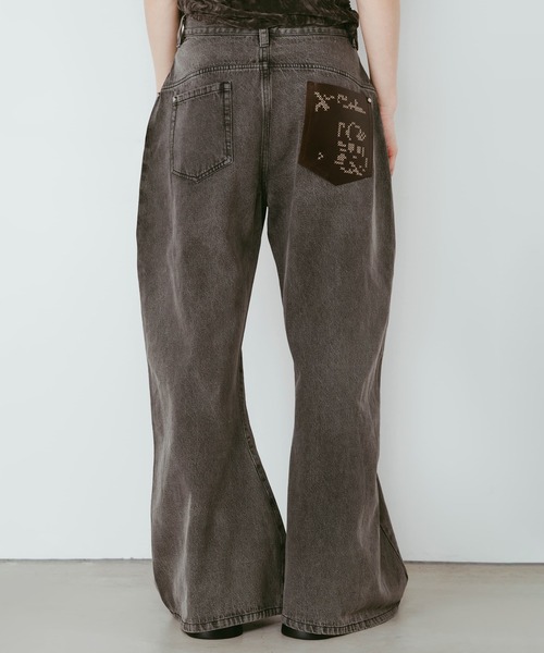 Knuth Marf(クヌースマーフ)の「【Knuth Marf】クヌースマーフ wide bell-bottom denim pants(デニムパンツ・レディース・ブラック/グレー/ブラウン・XS/S/M)」の10枚目の写真