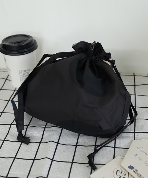 392 plusm（サンキューニプリュスエム）の「392plusm 392PLUSM LUNCH BAG ﾏﾙ サンキューニ プリュスエム ランチバッグ（エコバッグ/サブバッグ・メンズ・ブラック・ONE）」の2枚目の写真