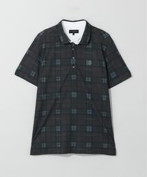 【St ANDREWS】チェックプリント半袖シャツ (MENS)