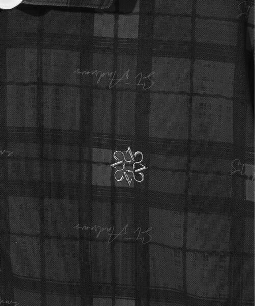 St ANDREWS(セントアンドリュース)の「【St ANDREWS】チェックプリント半袖シャツ (MENS)(ポロシャツ・メンズ・ホワイト/グレー/グリーン・M/LL/L)」の4枚目の写真