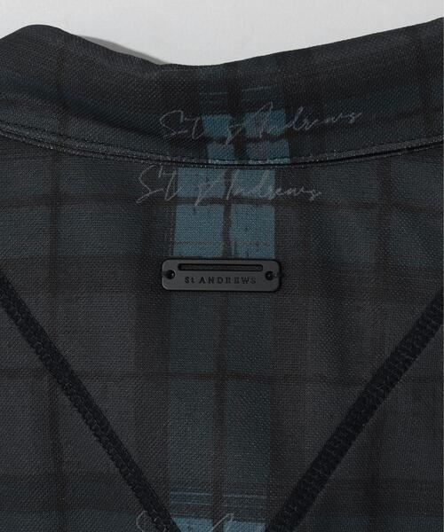 St ANDREWS(セントアンドリュース)の「【St ANDREWS】チェックプリント半袖シャツ (MENS)(ポロシャツ・メンズ・ホワイト/グレー/グリーン・M/LL/L)」の11枚目の写真
