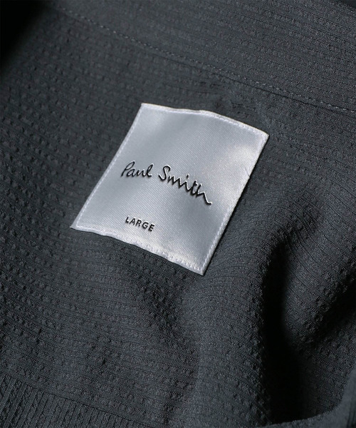 Paul Smith(ポールスミス)の「"Cropped Logo" サッカーストレッチ 半袖シャツ / 263316 905U(シャツ/ブラウス・メンズ・グレー/ネイビー・LARGE/MEDIUM/SMALL/XX-LARGE/X-LARGE)」の9枚目の写真