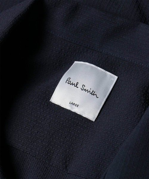 Paul Smith(ポールスミス)の「"Cropped Logo" サッカーストレッチ 半袖シャツ / 263316 905U(シャツ/ブラウス・メンズ・グレー/ネイビー・LARGE/MEDIUM/SMALL/XX-LARGE/X-LARGE)」の5枚目の写真
