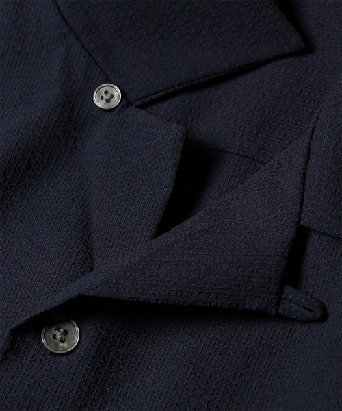 Paul Smith(ポールスミス)の「"Cropped Logo" サッカーストレッチ 半袖シャツ / 263316 905U(シャツ/ブラウス・メンズ・グレー/ネイビー・LARGE/MEDIUM/SMALL/XX-LARGE/X-LARGE)」の4枚目の写真