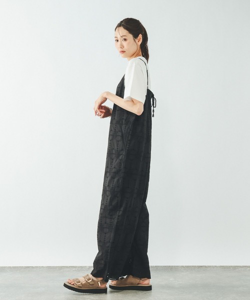 GLOBAL WORK（グローバルワーク）の「meets India/刺繍サロペット/638123（サロペット/オーバーオール・レディース・ブラウン/ブラック・LARGE/MEDIUM）」の5枚目の写真