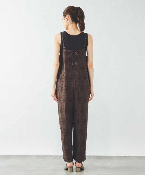 GLOBAL WORK（グローバルワーク）の「meets India/刺繍サロペット/638123（サロペット/オーバーオール・レディース・ブラウン/ブラック・LARGE/MEDIUM）」の14枚目の写真