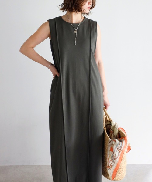 美品⭐︎suzusan ワンピース BONJOUR SAGAN公式オンラインストア / くびれIラインシルエットワンピース