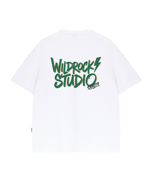 WILDROCK(ワイルドロック)の「ライトニングシャドウ クールコットンオーバーサイズ半袖Tシャツ(Tシャツ/カットソー・メンズ・ブラック/ホワイト/ピンク/ブルー/スカイブルー/チャコール/イエロー・SMALL/MEDIUM/LARGE)」の9枚目の写真