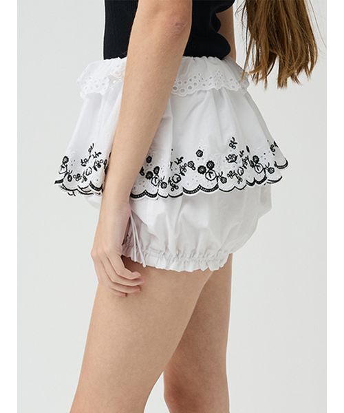 LILY BROWN(リリーブラウン)の「バリエレースバルーンショートパンツ(その他パンツ・レディース・ライトブルー/マルチ/アイボリー・F)」の12枚目の写真