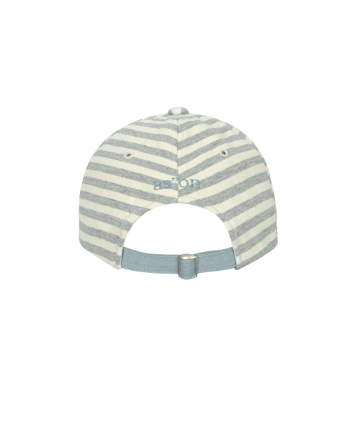 ASON(アズオン)の「DUO STRIPE BALL CAP / LIGHT BLUE(キャップ・レディース・その他・FREE)」の4枚目の写真