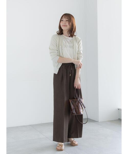 Te chichi（テチチ）の「シアーベロアロゴ刺繍Tシャツ（Tシャツ/カットソー・レディース・ブルー/オフホワイト/ブラック・F）」の16枚目の写真