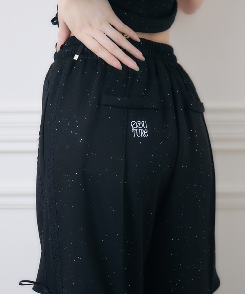 couture BY ROJITA(クチュールバイロジータ)の「【セットアップ対応】サイドレースラメスウェットパンツ(スウェットパンツ・レディース・ブラック/グレー/ピンク・FREE)」の16枚目の写真