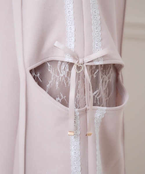 couture BY ROJITA(クチュールバイロジータ)の「【セットアップ対応】サイドレースラメスウェットパンツ(スウェットパンツ・レディース・ブラック/グレー/ピンク・FREE)」の8枚目の写真
