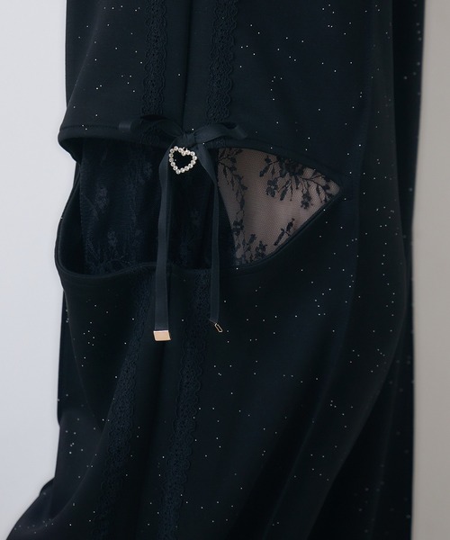 couture BY ROJITA(クチュールバイロジータ)の「【セットアップ対応】サイドレースラメスウェットパンツ(スウェットパンツ・レディース・ブラック/グレー/ピンク・FREE)」の15枚目の写真