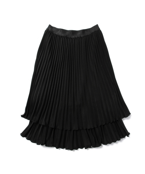 Ray BEAMS（レイビームス）の「◇Ray BEAMS / プリーツ ティアード スカート（スカート・レディース・ブラック/ベージュ/レッド・0/1）」の17枚目の写真