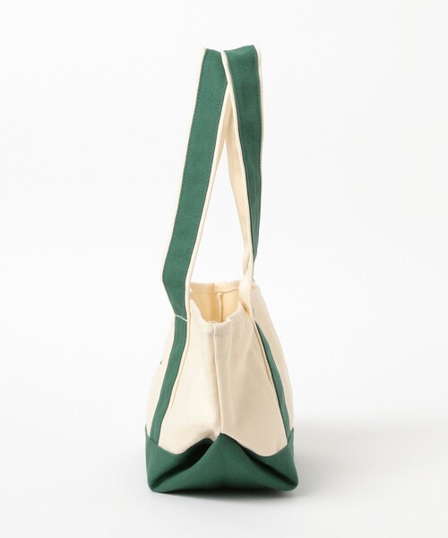 PEACE & QUIET（ピースアンドクワイエット）の「Museum of Peace & Quiet / Mini Wordmark Small Boat Tote（トートバッグ・メンズ・グリーン・ONE SIZE）」の2枚目の写真