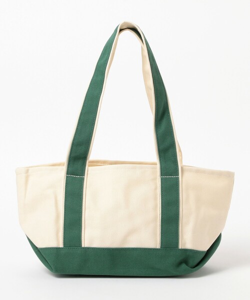 PEACE & QUIET（ピースアンドクワイエット）の「Museum of Peace & Quiet / Mini Wordmark Small Boat Tote（トートバッグ・メンズ・グリーン・ONE SIZE）」の3枚目の写真