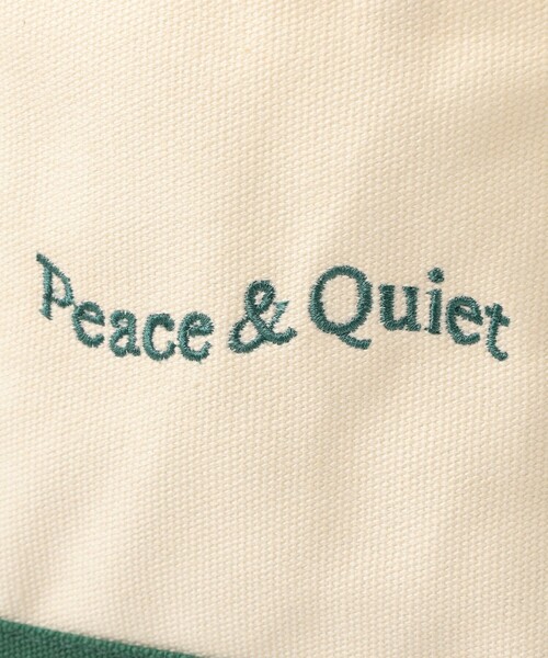 PEACE & QUIET（ピースアンドクワイエット）の「Museum of Peace & Quiet / Mini Wordmark Small Boat Tote（トートバッグ・メンズ・グリーン・ONE SIZE）」の5枚目の写真