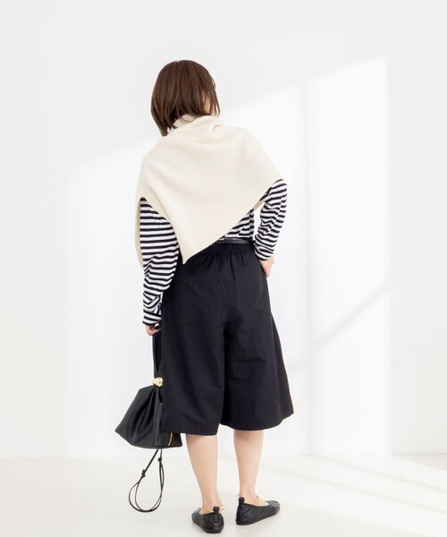 Rie Miller(リエミラー)の「ウォッシャブルロングスリーブTシャツGIZA COTTON(Tシャツ/カットソー・レディース・ベージュ系その他3/ブラック系その他3/ホワイト系その他4・38)」の6枚目の写真