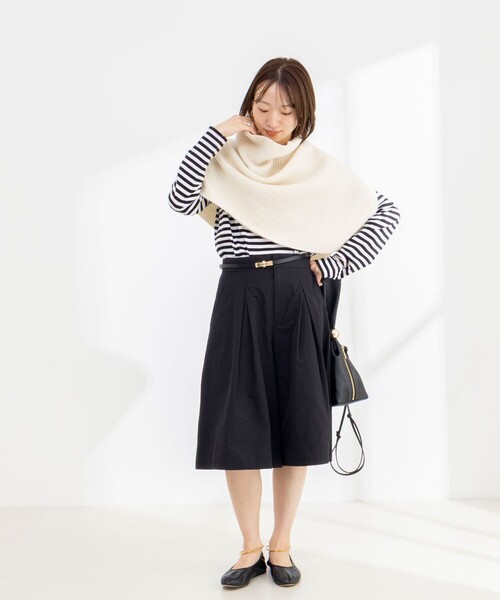 Rie Miller(リエミラー)の「ウォッシャブルロングスリーブTシャツGIZA COTTON(Tシャツ/カットソー・レディース・ベージュ系その他3/ブラック系その他3/ホワイト系その他4・38)」の7枚目の写真