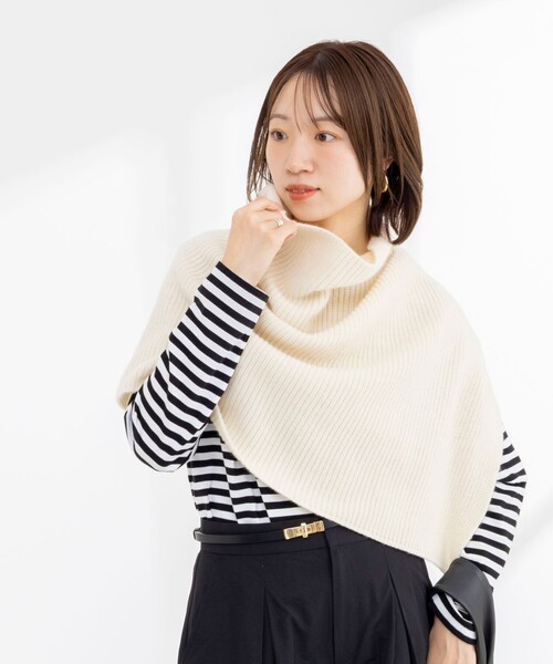 Rie Miller(リエミラー)の「ウォッシャブルロングスリーブTシャツGIZA COTTON(Tシャツ/カットソー・レディース・ベージュ系その他3/ブラック系その他3/ホワイト系その他4・38)」の8枚目の写真
