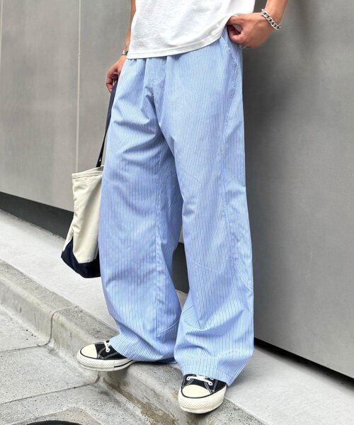 CIAOPANIC(チャオパニック)の「バギーパジャマパンツ(その他パンツ・メンズ・グレー/サックスブルー・LARGE/MEDIUM)」の15枚目の写真